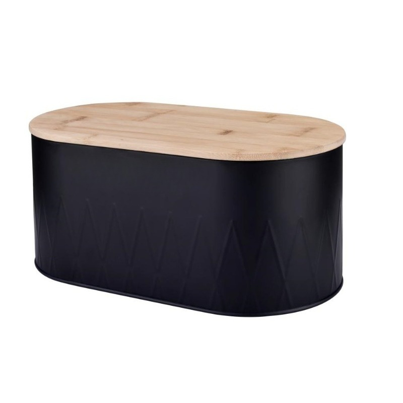 Bread Box Bamboo - 가정용 주방 보관함 스테인리스 빵 보관함