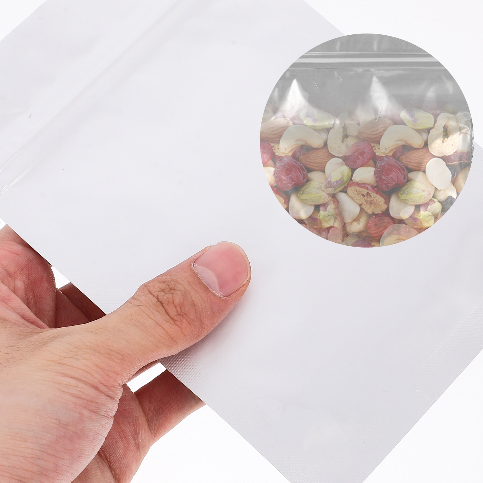 Food Storage For - 50개입 밀폐형 재사용 가능 봉투, 간식,