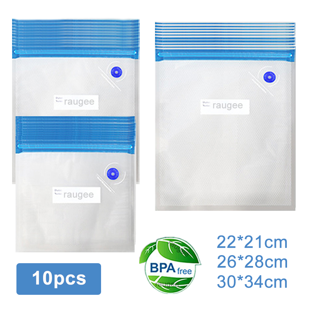 Food Storage Bag Organizer - 진공 가방 재사용 가능한 식품 진공