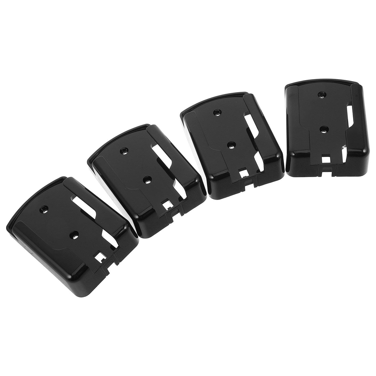 Food Storage Plastic Boxes - 4Pcs 벽걸이형 리모컨 홀더 자체 접착식