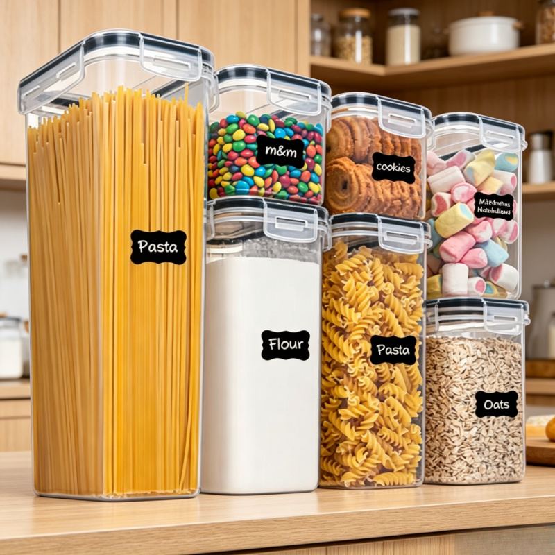 Food Storage Kitchen Container Set - 7개 주방 식품 보관 용기 세트,