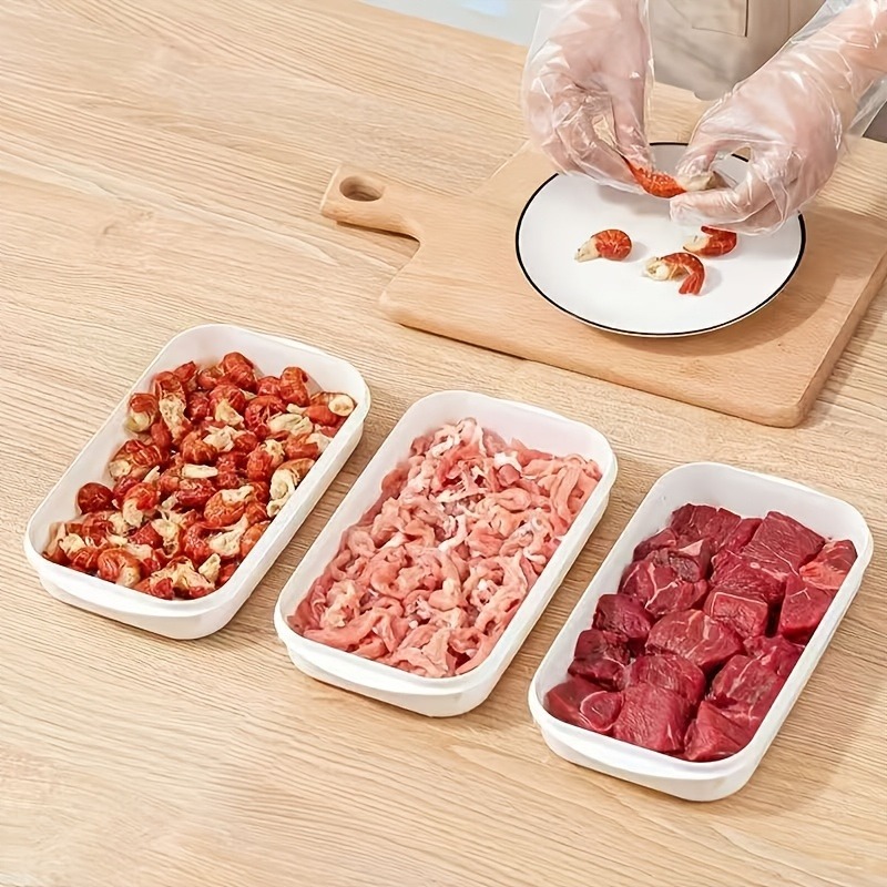 Food Storage Plastic Boxes - 1/3/10PC 휴대용 냉장고 고기 신선 보관