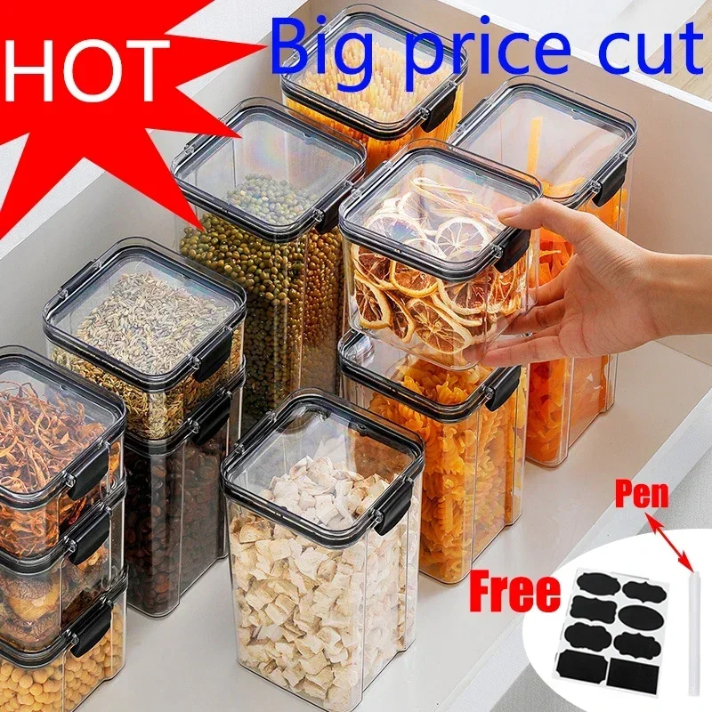 Food Storage Kitchen Container Set - 460-1800ml 세트 쌓을 수있는 주방 봉인