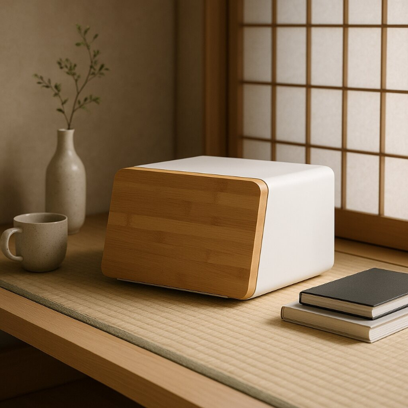 Bread Box Bamboo - 주방 보관용 대나무 빵 상자, 간식