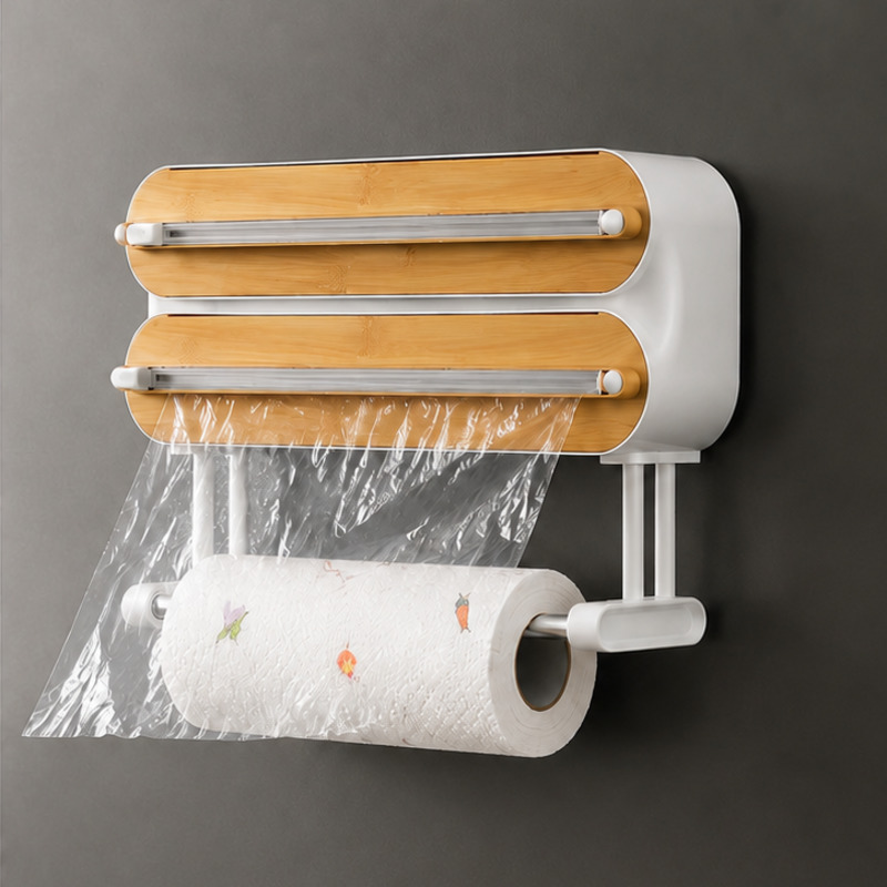 Food Storage Dispenser - 자석식 식품 포장지 디스펜서 커터 랩
