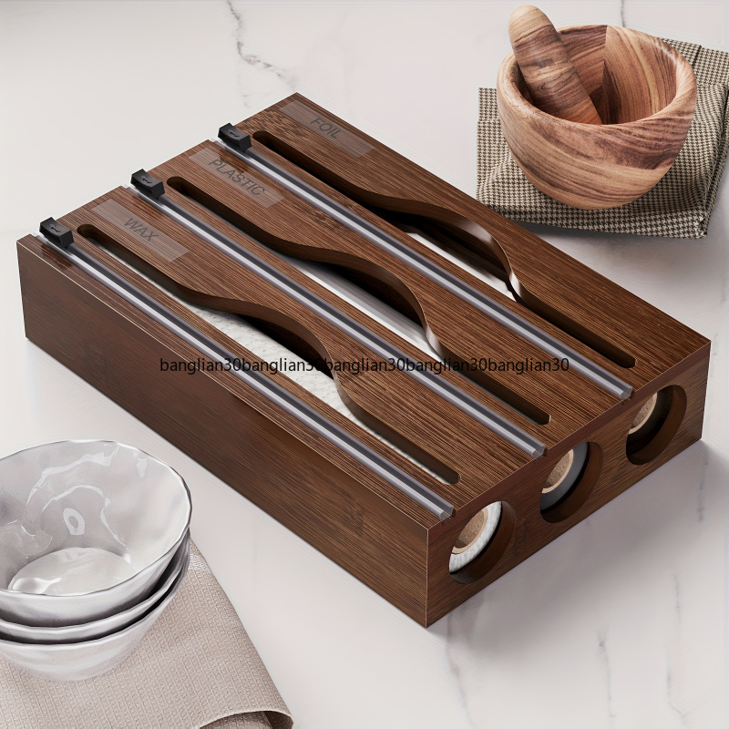 Food Storage Drawers - 대나무 서랍형 포일 플라스틱 랩 커터