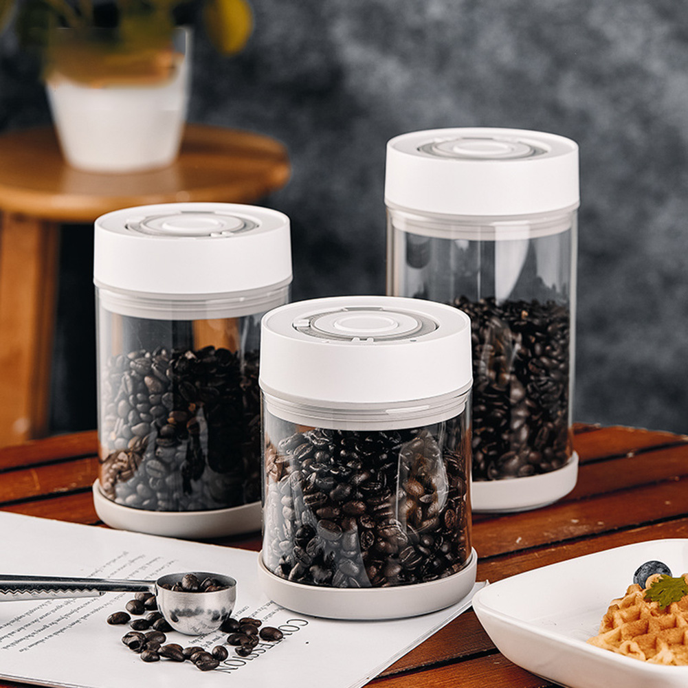Food Storage Kitchen Container Set - 주방 습기 방지 유리 커피콩 항아리