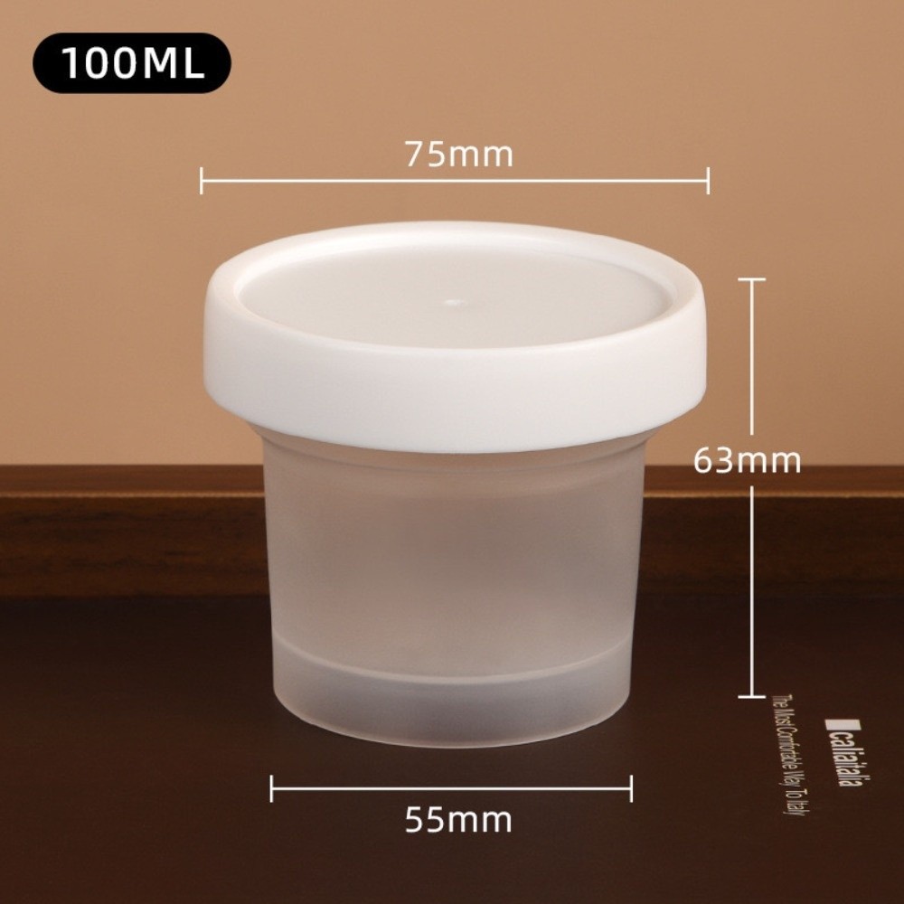 Food Storage Yogurt - 10Pcs 투명 요구르트 푸딩 항아리 뚜껑으로