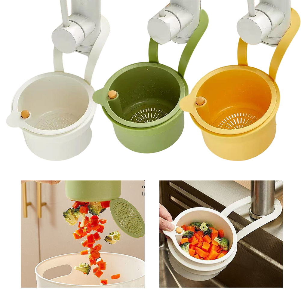 Food Storage Types - 1개입 프레스형 배수 바구니: 음식물 거름망