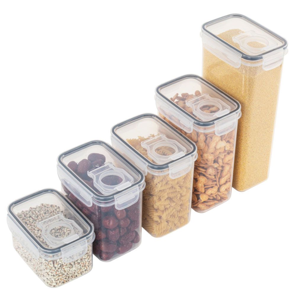 Food Storage Kitchen Container Set - 봉인 된 플라스틱 식품 보관 상자