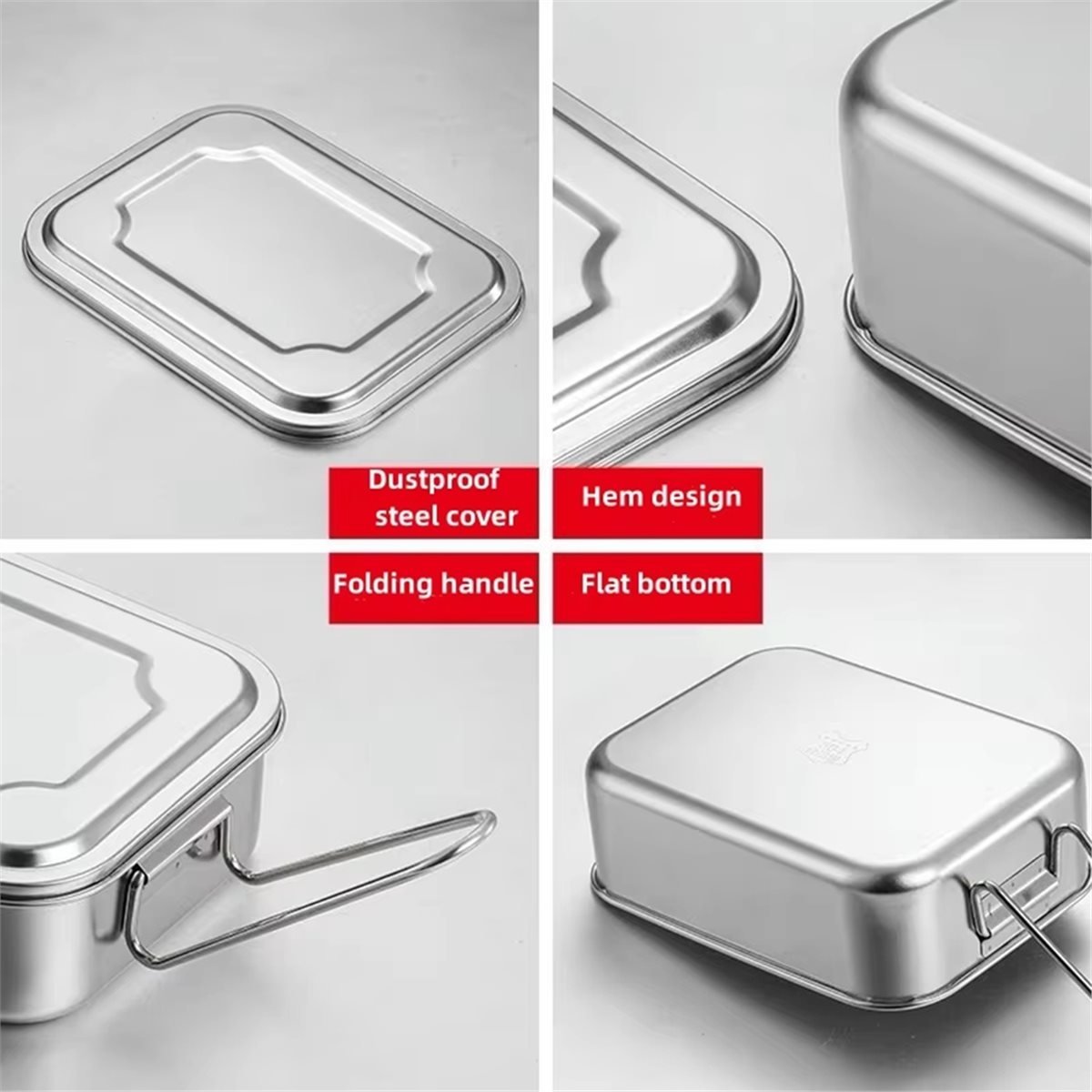신제품 스테인리스 스틸 도시락 학생용 손잡이 포함 대용 - Food Storage Large Plastic Containers 리뷰 및 가격