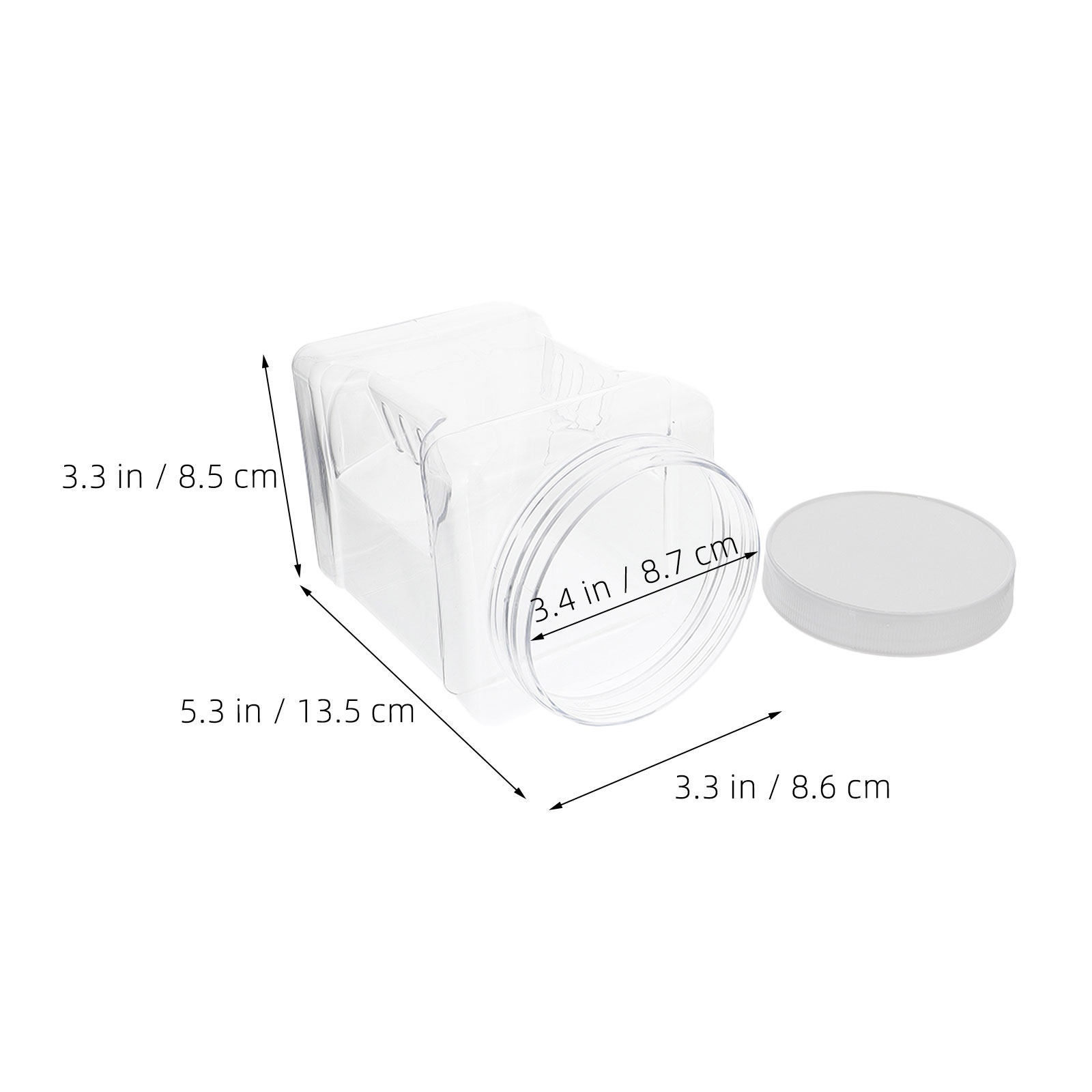 6개입 투명 사각 플라스틱 보관 용기, 밀폐형 넓은 입 - Food Storage And Container 리뷰 및 가격