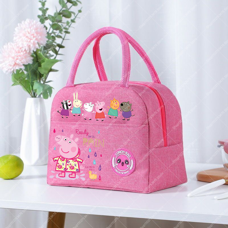 소녀 애니메이션 귀여운 점심 도시락 가방 만화 페파피그 - Food Storage Bag Organizer 리뷰 및 가격