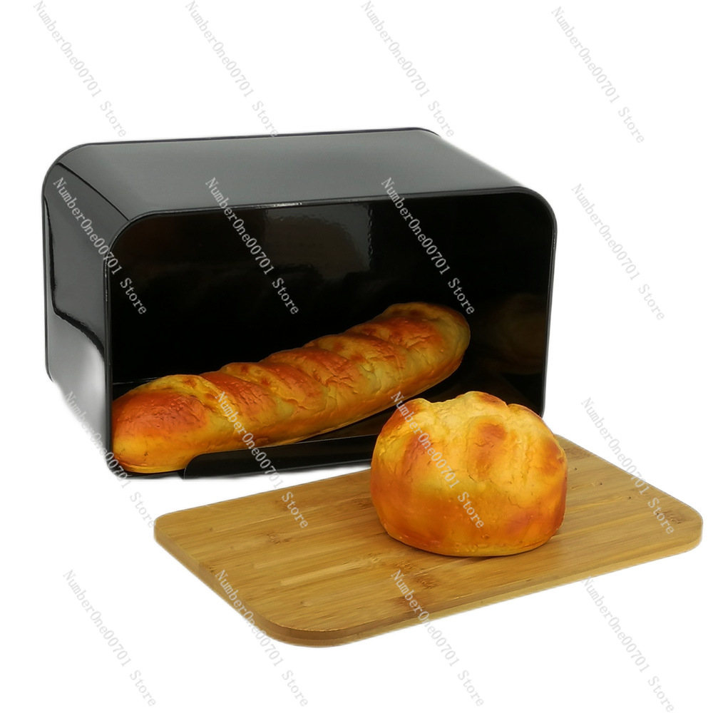 대나무 뚜껑이 있는 주방 빵 보관함, 스테인리스 스틸  - Bread Box Bamboo 리뷰 및 가격