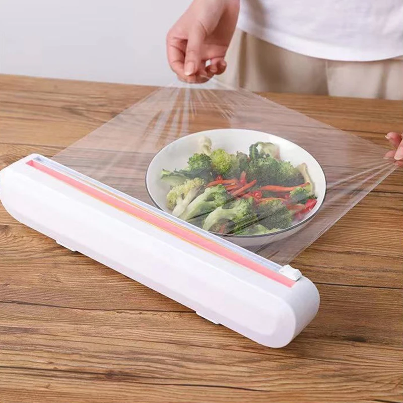 고정 포일 클링 필름 랩 디펜서 식품 랩 디펜서 커터, - Food Storage Dispenser 리뷰 및 가격