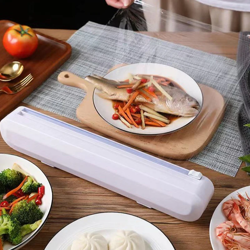 고정 포일 클링 필름 랩 디펜서 식품 랩 디펜서 커터, - Food Storage Dispenser 리뷰 및 가격