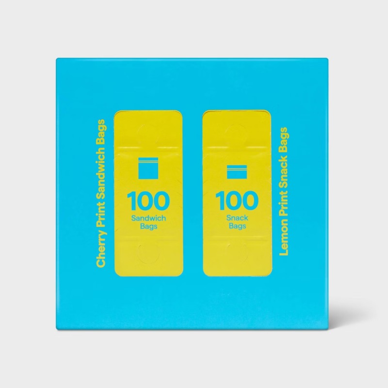 식품 보관용 비닐봉투 모듬팩 - 체리/레몬 - 200개 - Food Storage Variety Pack 리뷰 및 가격