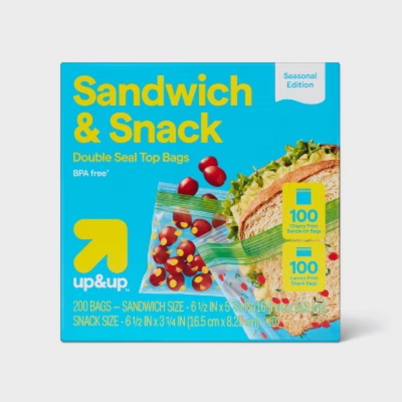 식품 보관용 비닐봉투 모듬팩 - 체리/레몬 - 200개 - Food Storage Variety Pack 리뷰 및 가격