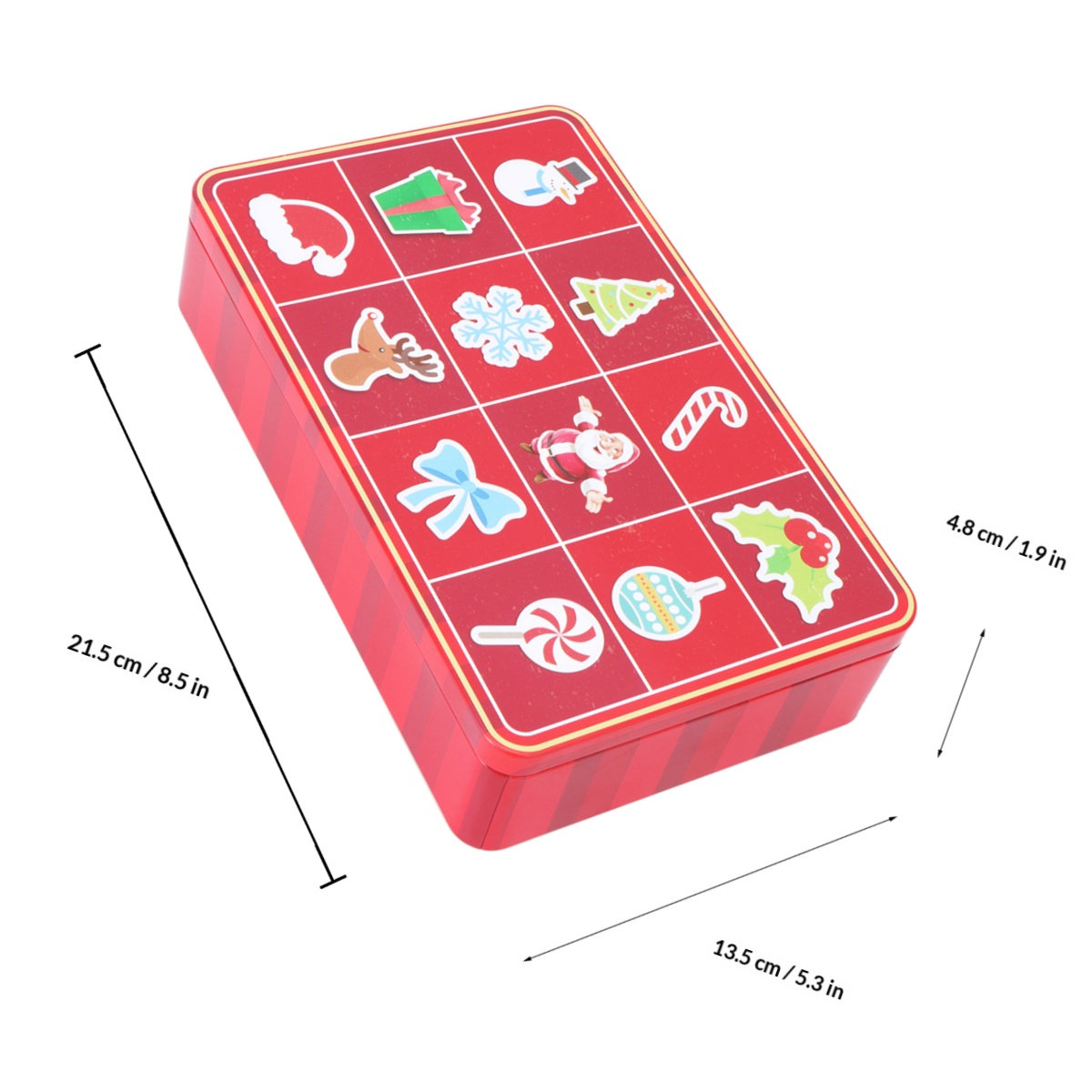 1Pcs 친환경 Tinplate 크리스마스 선물 상자  - Xmas Food Storage Containers 리뷰 및 가격
