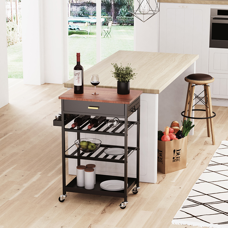 친환경적이고 내구성 있는 롤링 주방 수납 와인 카트,  - Food Storage Drawers 리뷰 및 가격