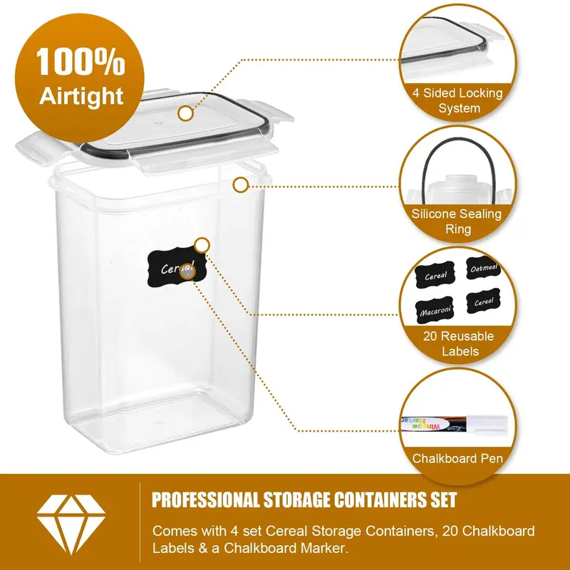7개 주방 식품 보관 용기 세트, BPA 프리 플라스틱 - Food Storage Kitchen Container Set 리뷰 및 가격