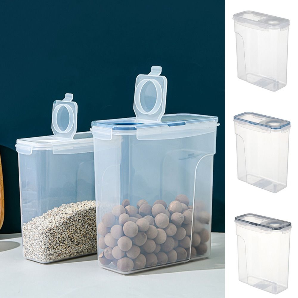 플라스틱 시리얼 보관 용기 투명 밀폐 곡물 저장 탱크  - Food Storage Kitchen Container Set 리뷰 및 가격