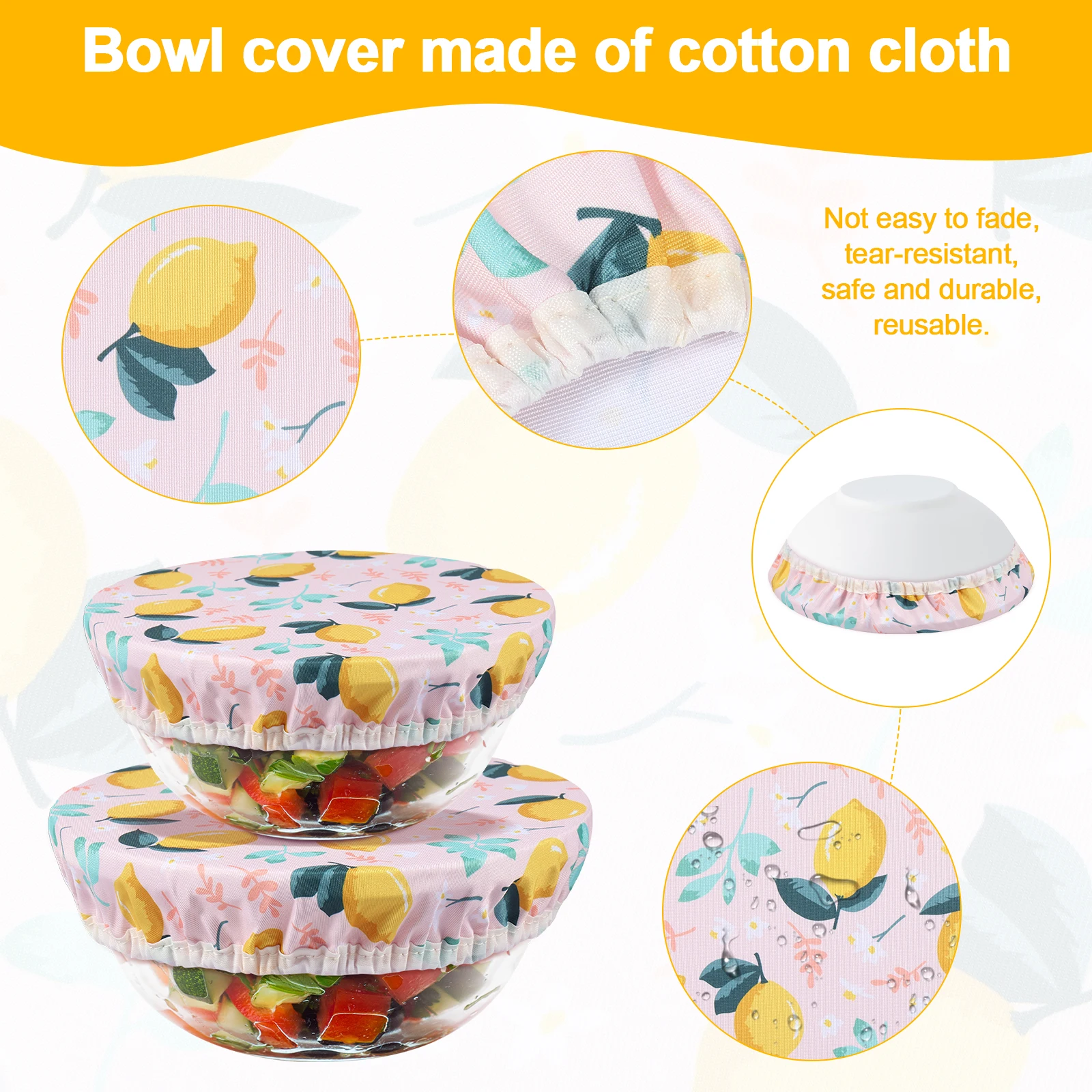 3Pcs 그릇 커버 세트 탄성 재사용 가능한 그릇 커버 - Food Storage Kitchen Container Set 리뷰 및 가격