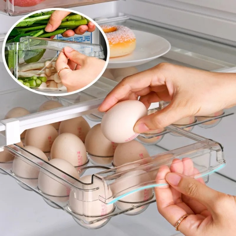 투명 과일 정리대 서랍형 냉장고 선반 아래 슬라이드 플 - Food Storage Drawers 리뷰 및 가격