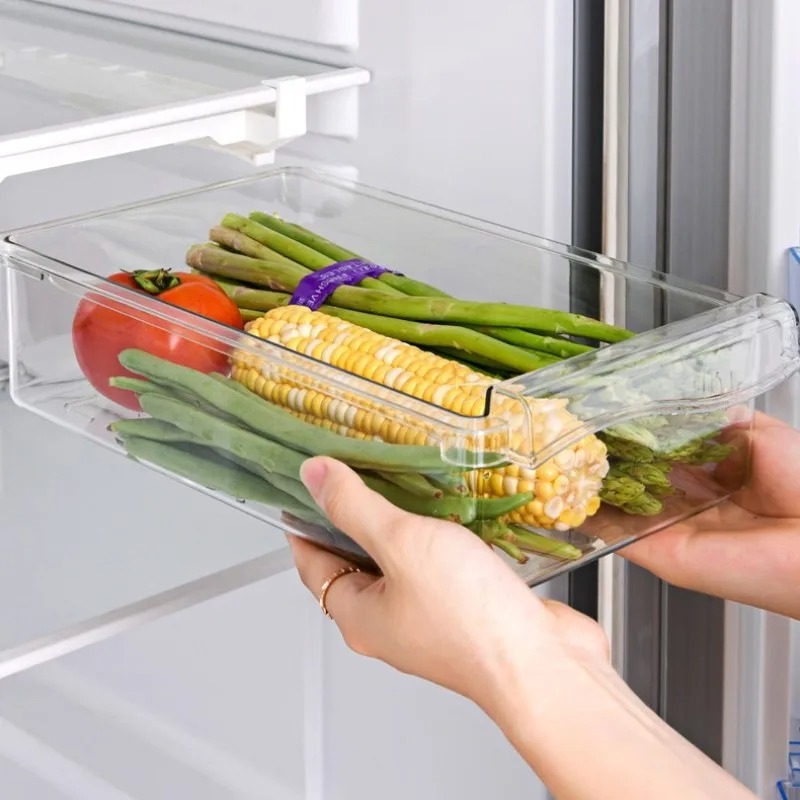 투명 과일 정리대 서랍형 냉장고 선반 아래 슬라이드 플 - Food Storage Drawers 리뷰 및 가격