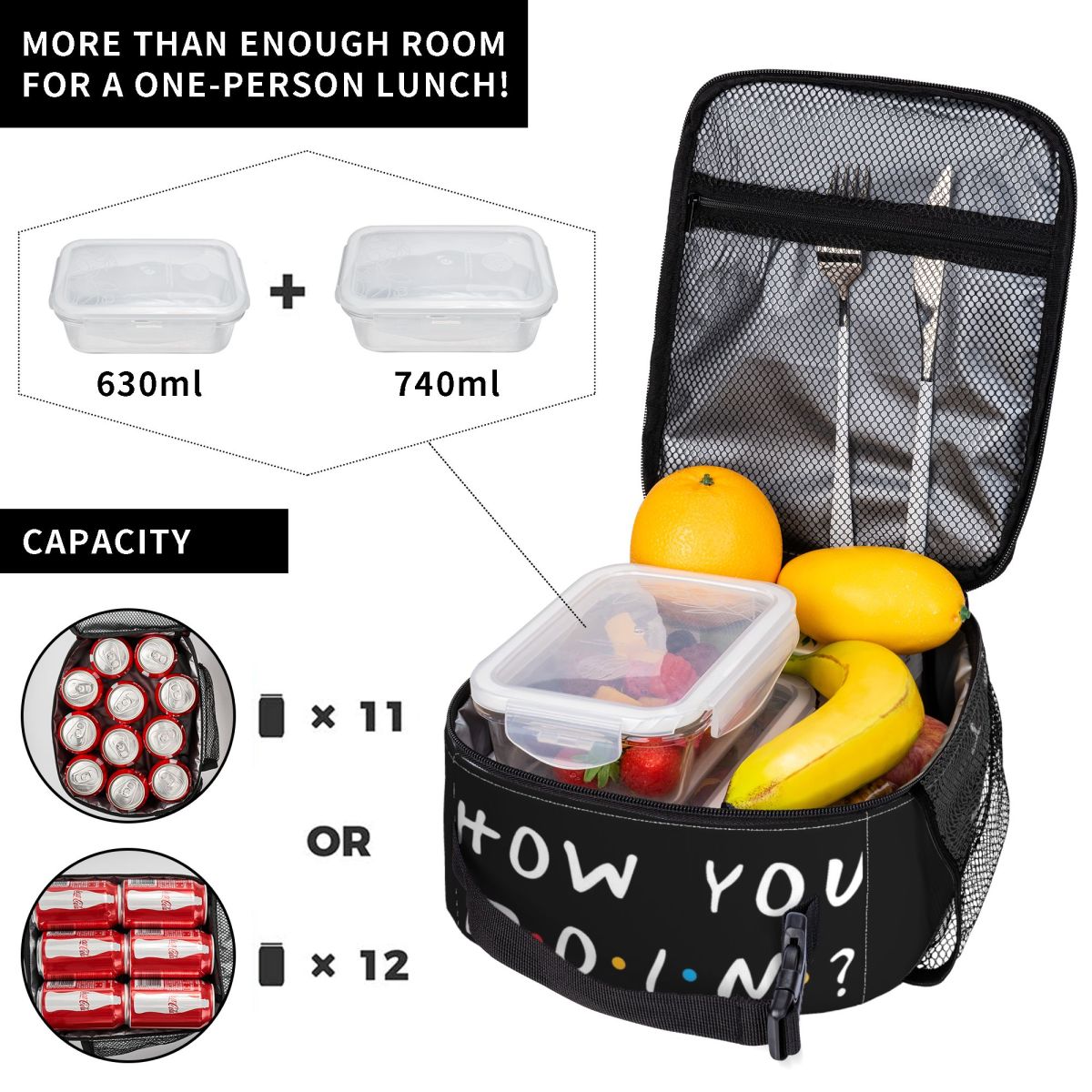 TV 쇼 친구들 재미있는 인용문 여성용 절연 도시락 가 - Food Storage Quotes 리뷰 및 가격