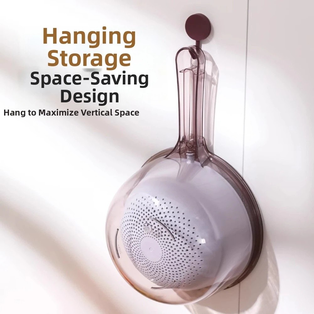 긴 손잡이 야채 물기 제거 바구니 대용량 이중층 식품  - Food Storage Vegetables 리뷰 및 가격