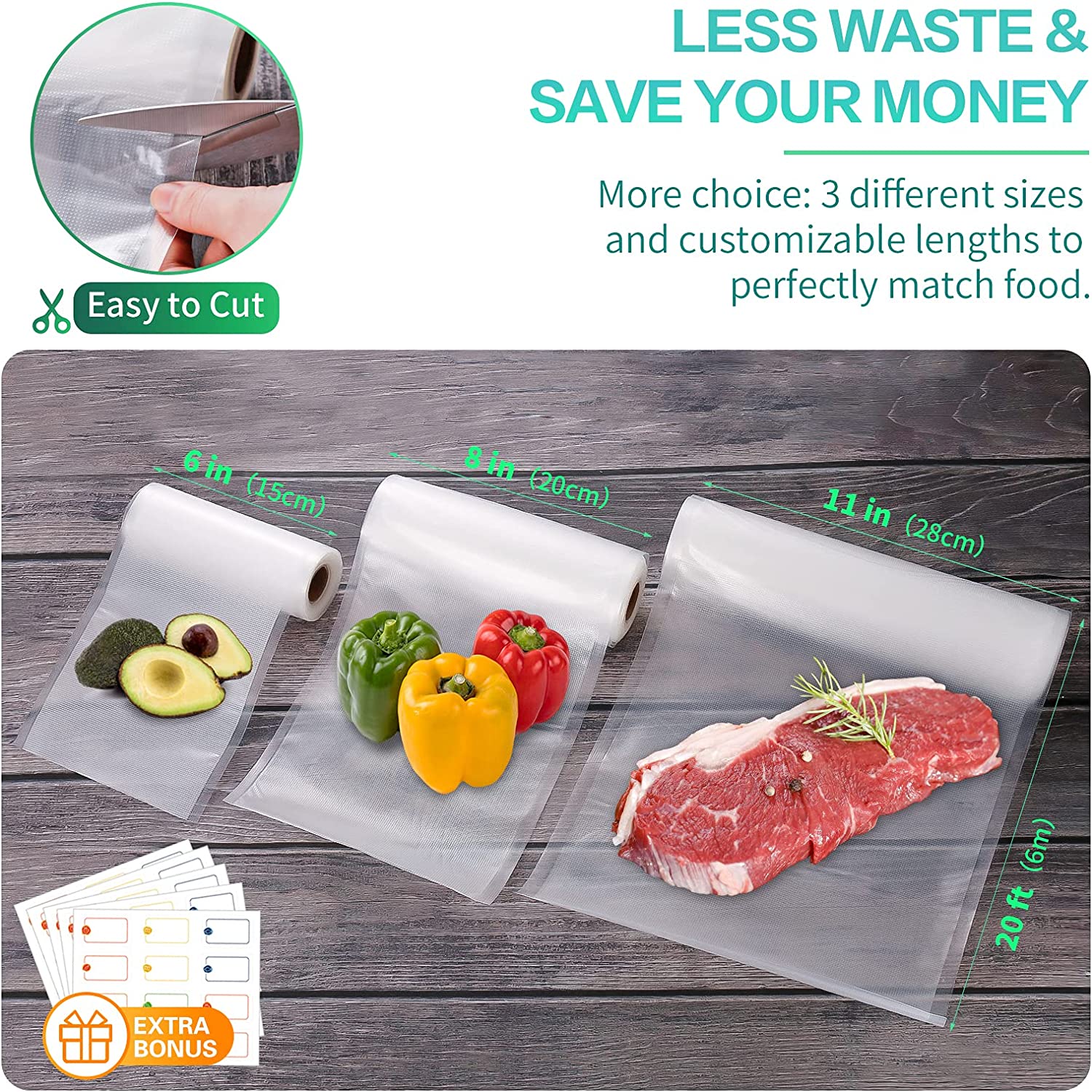 진공 식품 포장용 주방 가방 진공 밀봉 가방 수비드 보 - Food Storage Bag Organizer 리뷰 및 가격
