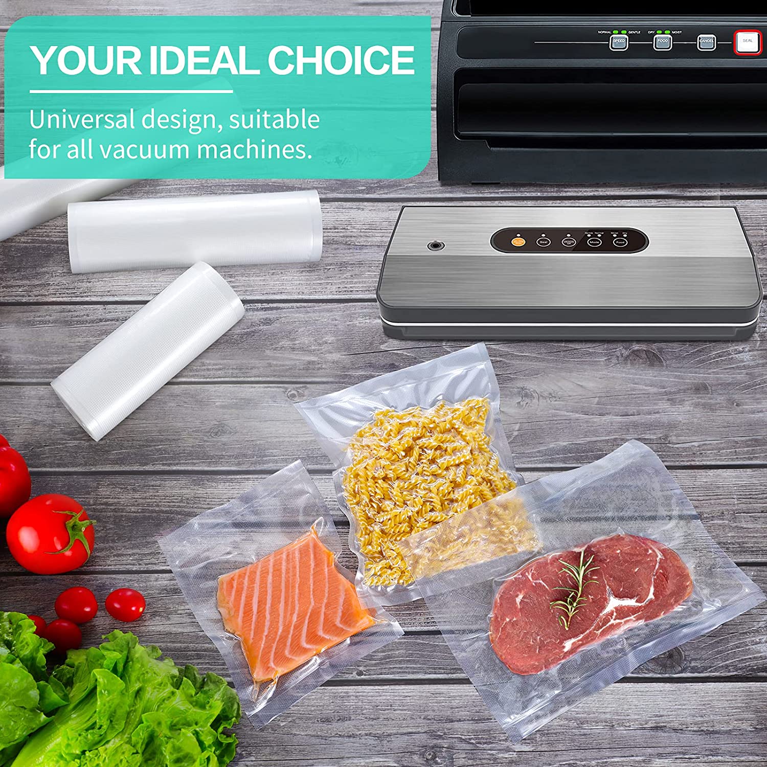 진공 식품 포장용 주방 가방 진공 밀봉 가방 수비드 보 - Food Storage Bag Organizer 리뷰 및 가격