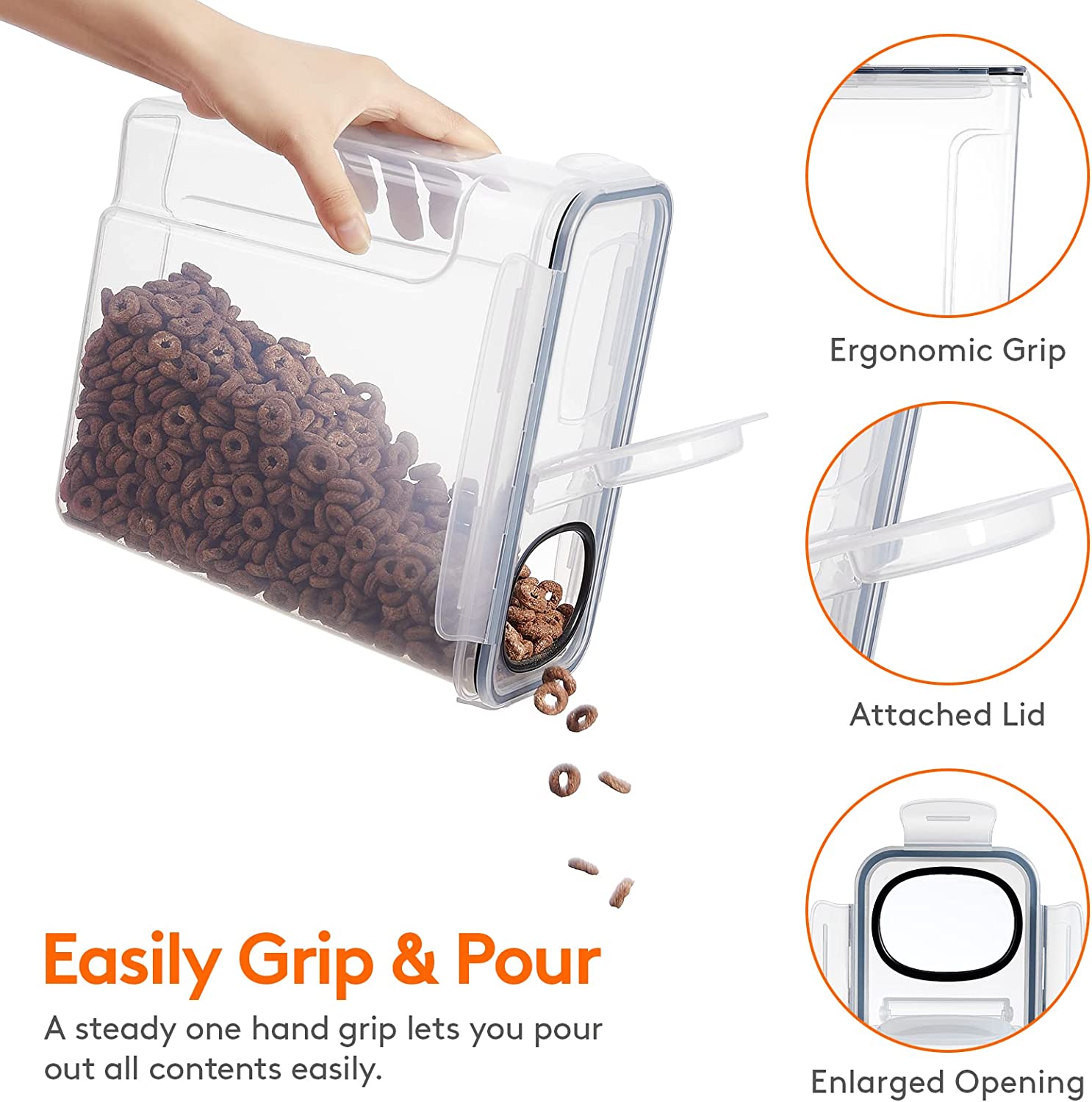대형(5L) 2/3개 곡물 보관 용기 세트, 주방 및  - Food Storage Kitchen Container Set 리뷰 및 가격