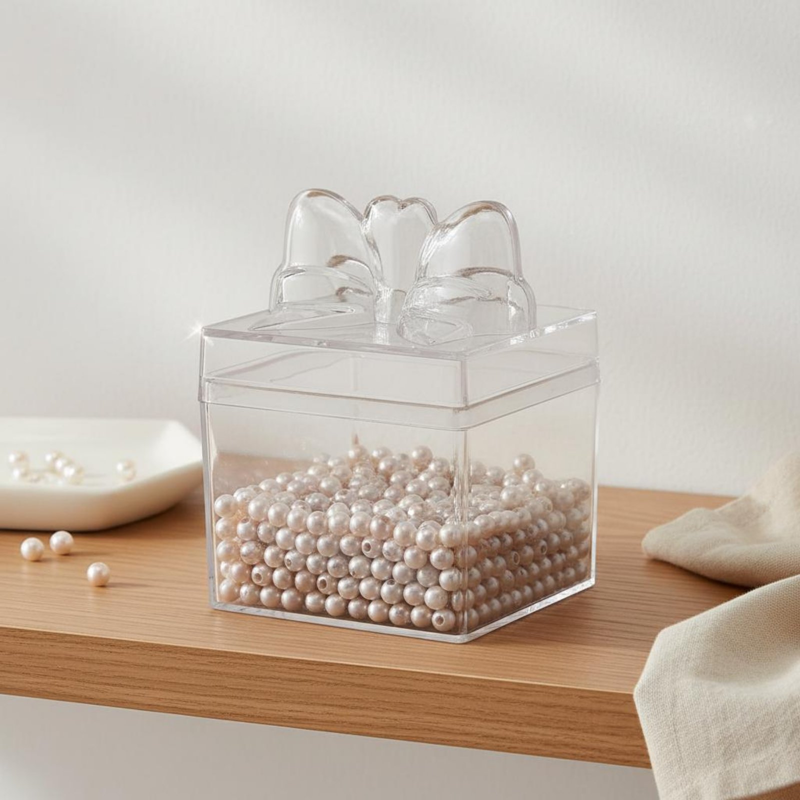 투명 플라스틱 사탕 상자 리본 포함 다용도 투명 사탕  - Food Storage Plastic Boxes 리뷰 및 가격