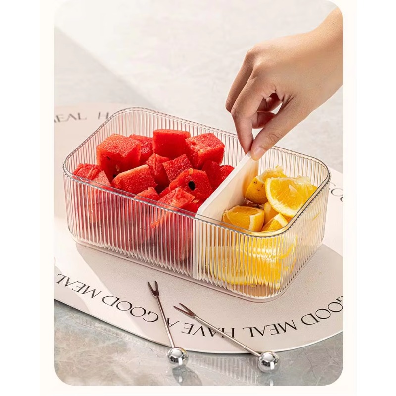 쌓을 수 있는 플라스틱 직사각형 PET 냉장고 정리함  - Food Storage Vegetables 리뷰 및 가격