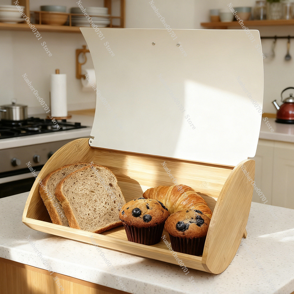 대나무 뚜껑이 있는 금속 빵 보관함, 밀폐형 주방 식품 - Bread Box Bamboo 리뷰 및 가격