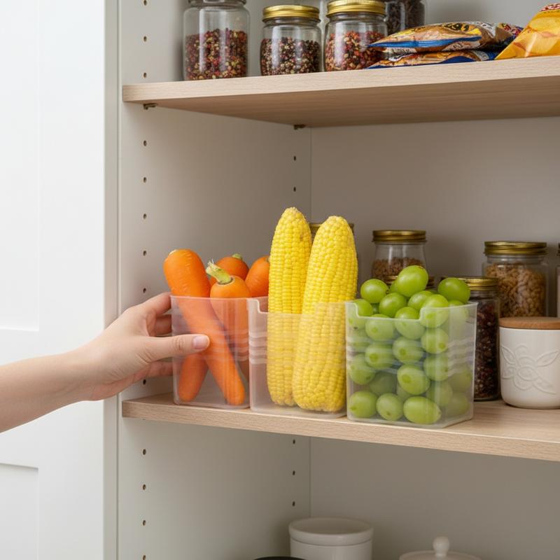 # 투명 냉장고 식품 분류함 4개 세트, BPA 프리, - Food Storage Plastic Boxes 리뷰 및 가격