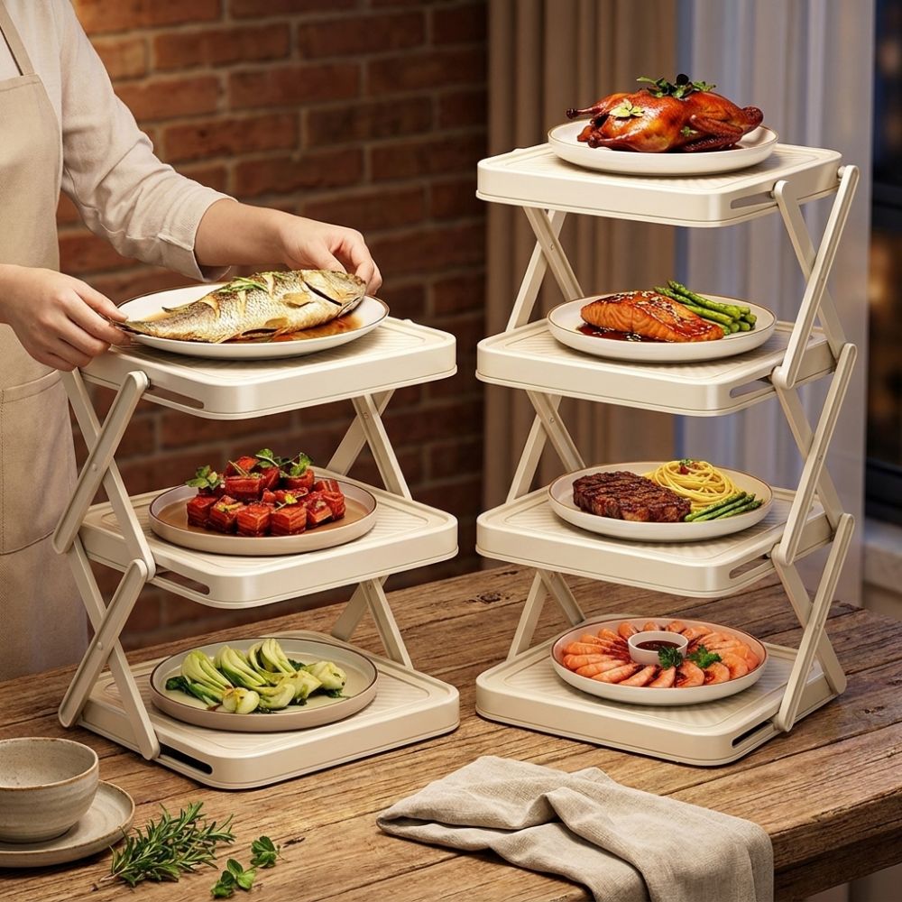 3/4단 조리용품 보관랙 대용량 접이식 식재료 보관함  - Food Storage And Preparation 리뷰 및 가격