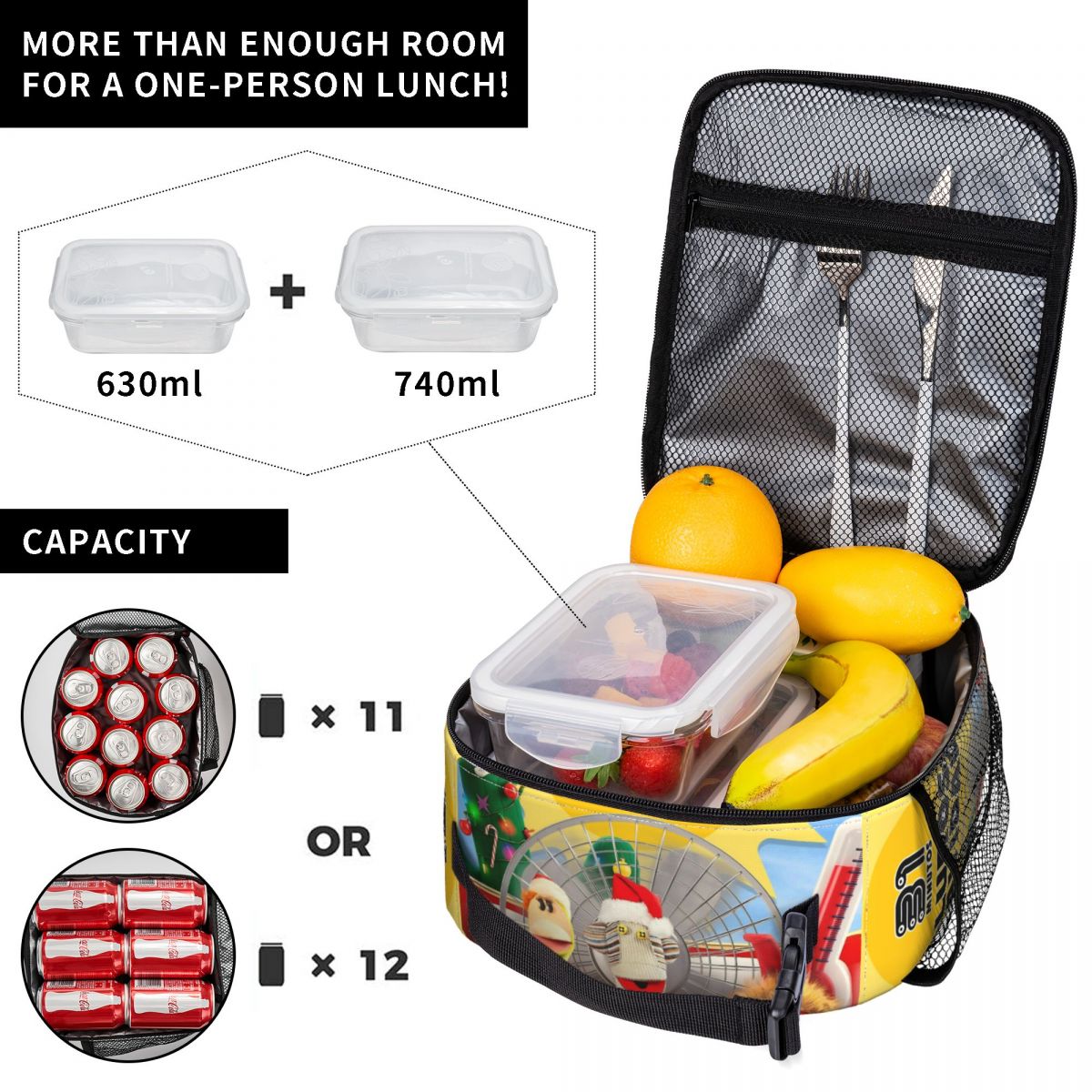 31 Minutos 칠레 만화 단열 도시락 가방 보온  - Xmas Food Storage Containers 리뷰 및 가격