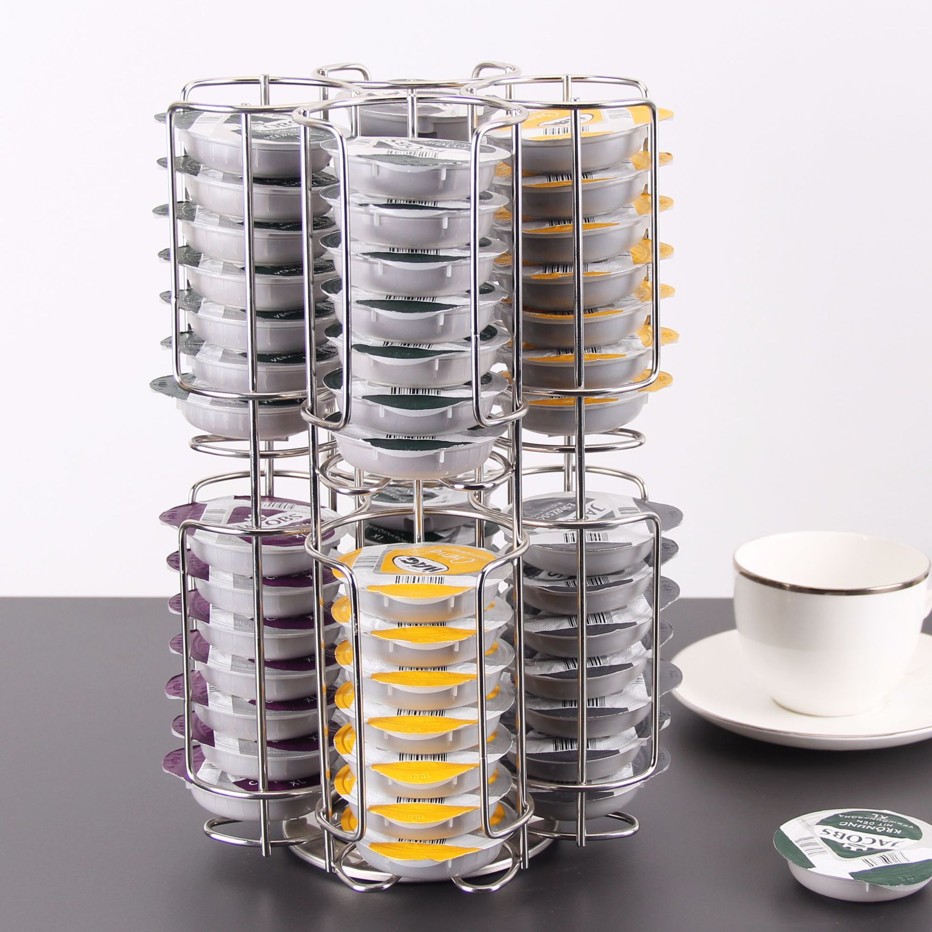 Tassimo-대용량 회전식 커피 캡슐 디스플레이 랙  - Food Storage Types 리뷰 및 가격