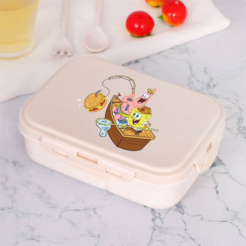 새로운 스폰지 밥 스퀘어팬티드 도시락 애니메이션 만화  - Food Storage System 리뷰 및 가격