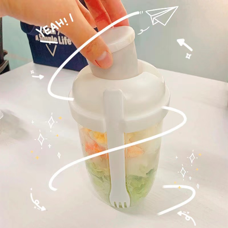 휴대용 아침 식사 컵 시리얼 너트 요구르트 샐러드 컵  - Food Storage Yogurt 리뷰 및 가격