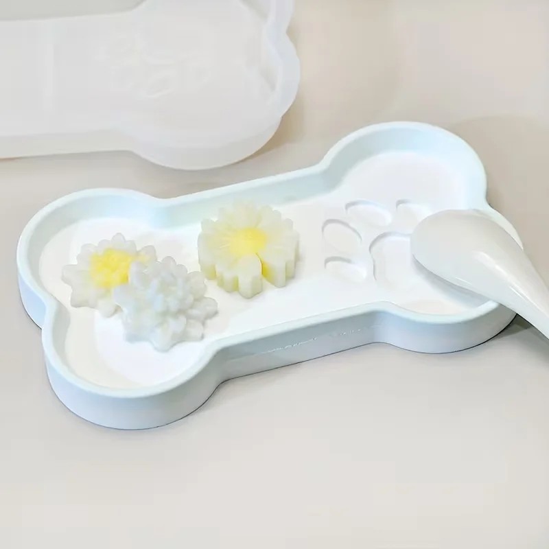 최고급 DIY 고양이 발바닥 & 뼈 모양 실리콘 몰드  - Food Storage Home 리뷰 및 가격