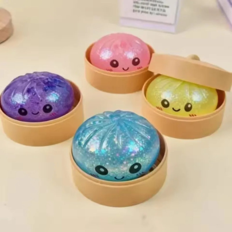 시뮬레이션 만두 모양 스퀴시 리바운드 소프트 스퀴즈 스 - Bread Box Bamboo 리뷰 및 가격