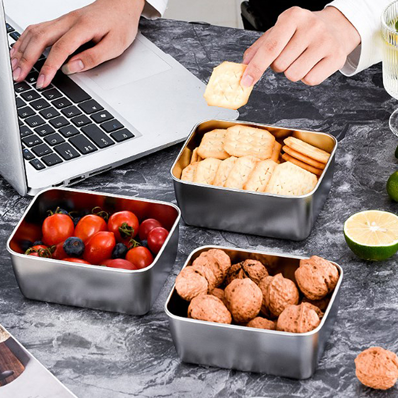1PC 스테인리스 스틸 냉장고 식품 보관 상자 플라스틱 - Food Storage And Preparation 리뷰 및 가격