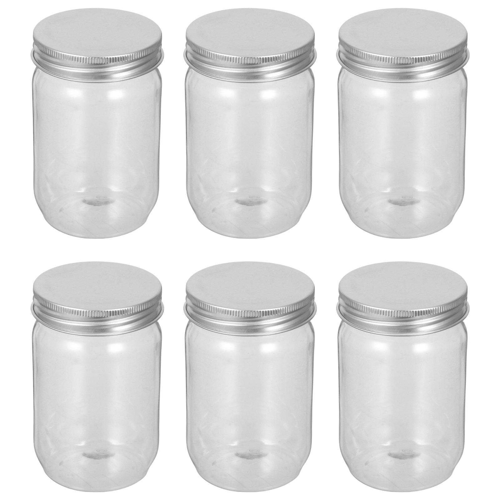 6Pcs 투명 플라스틱 메이슨 항아리(밀폐 뚜껑 포함) - Food Storage And Container 리뷰 및 가격