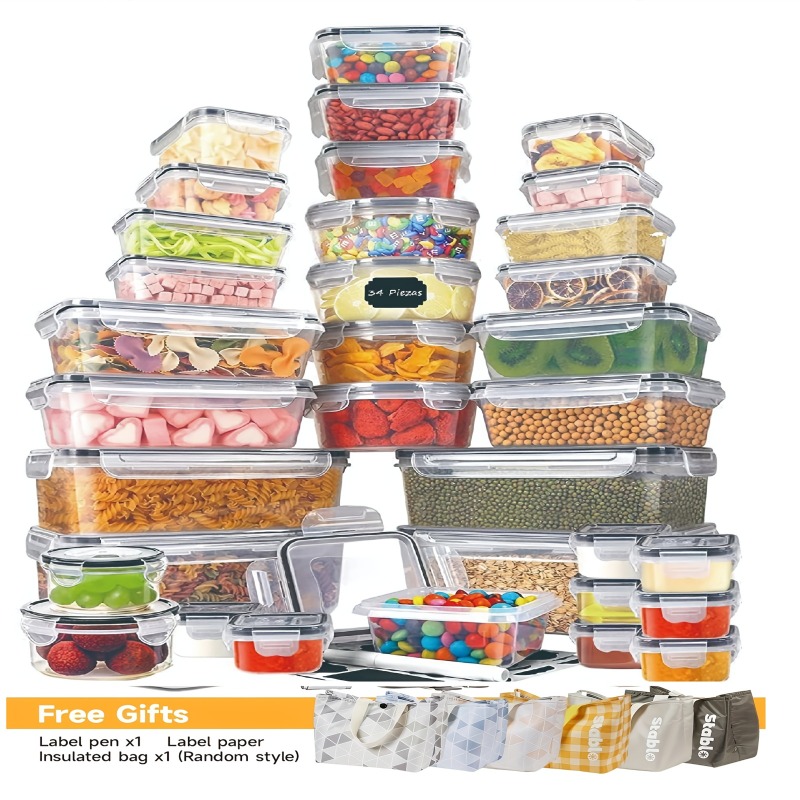 48개 BPA 프리 식품 보관 세트 – 주방, 식료품  - Food Storage Kitchen Container Set 리뷰 및 가격