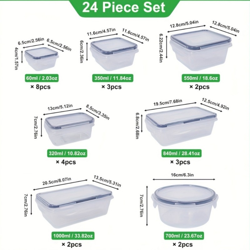 48개 BPA 프리 식품 보관 세트 – 주방, 식료품  - Food Storage Kitchen Container Set 리뷰 및 가격