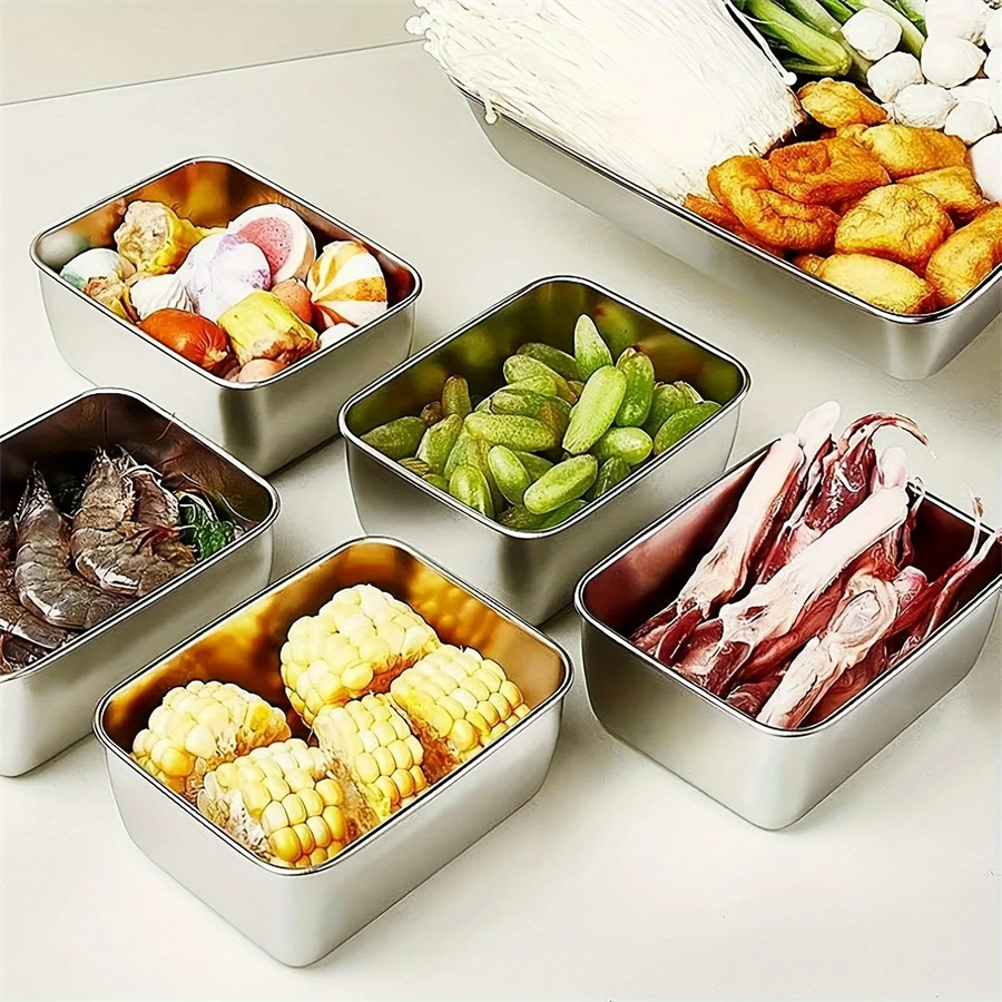 1/3/5pcs 스테인레스 스틸 식품 보관 상자 뚜껑이 - Food Storage System 리뷰 및 가격